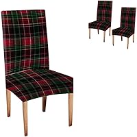 Vista 121 de TOMWISH Fundas para Sillas De Comedor 6, Fundas para sillas de comedor, pintura de arte abstracto, funda extraíble elástica de elastano para silla