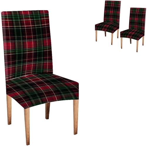 Miniatura 121 de TOMWISH Fundas para Sillas De Comedor 6, Fundas para sillas de comedor, pintura de arte abstracto, funda extraíble elástica de elastano para silla