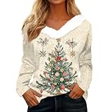 Compra Online, 2024 Jersey Navideño Mujer Invierno Fiesta Sueter Mujer Manga Larga Punto Tallas Grandes Nieve Sudadera Jersey Festival Outfit Ropa Deportiva Mujer 2024 XXL