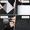 Alened Black Vinyl Wrap Sticky Back Plastic Matt 40x300cm Toolkit Included, Black Self Adhesive Wallpaper Peel and Stick Waterproof Removable for Kitchen Cupboard Cabinets Table DIY Furniture Walls #2