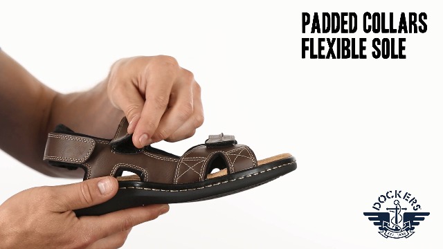 Image of DOCKERS Mens Newpage Outdoor Sport Sandals with Memory Foam