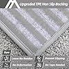 COSY HOMEER Edging Stair Treads Non-Slip Carpet Mat 28inX9in Indoor Stair Runners for Wooden Steps, Edging Stair Rugs for Kids and Dogs, 100% Polyester TPE Backing (10pc, Grey) #3