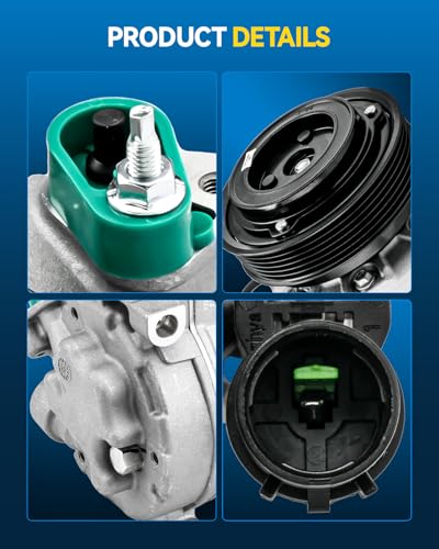 Image of PHILTOP A76237 Air Conditioner AC Compressor with Clutch for Kia Sorento 2011-2013 2.4L, Hyundai Santa Fe 2010-2012 2.4L