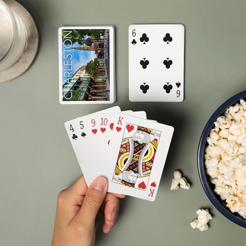 Juego de póker Charleston South Carolina 52 cartas miniatura 2