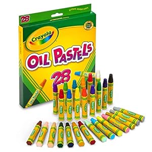 Crayola Oliepastels, 28 Briljante Ondoorzichtige Kleuren Grote Zeshoekige Vorm Pastels, Ideaal voor Kinderen 3 & Up…