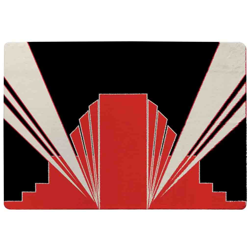 Tapis Art Deco Building pour entrée chic - Décoration grand confort 80x150cm