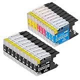 600 pagine per LC 1280 1240 XL Nero, 400 pagine per LC1280XL LC1240XL (A4 con copertura al 5%)
