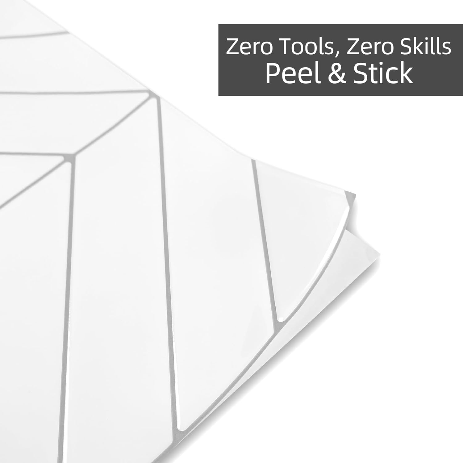 10 Sheets Peel and Stick Backsplash - of 11.43'' x 9'' - 3D Adhesive Peel and Stick Tile Backsplash for Kitchen, Bathroom, Wall Tile,White (White)