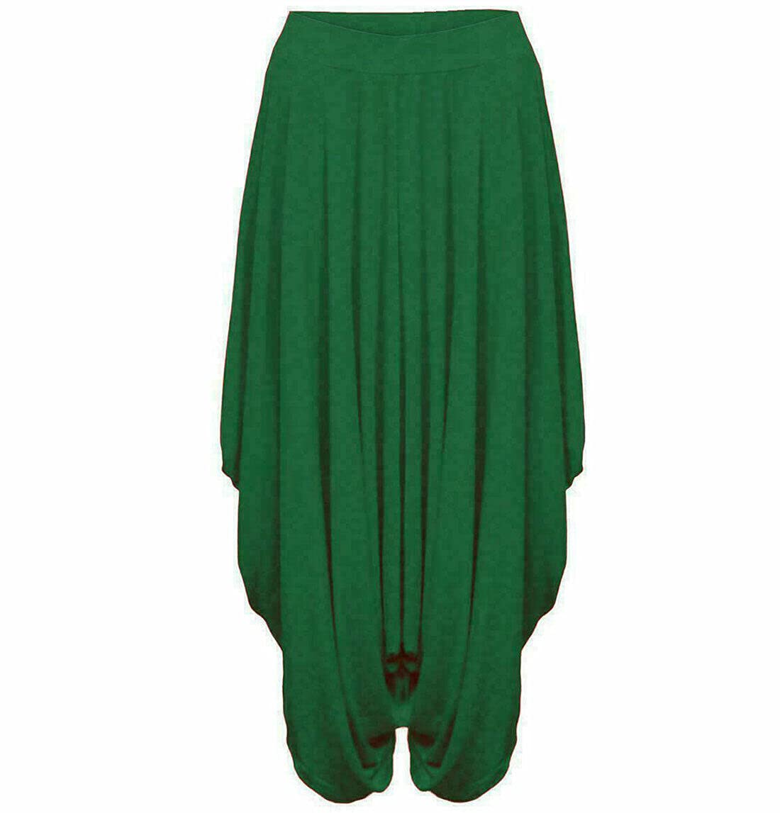 FASHION 7STAR Ladies Gathered Draped Baggy Harem Pants Trousers Womens Lagenlook Alibaba Trousers UK 8-26