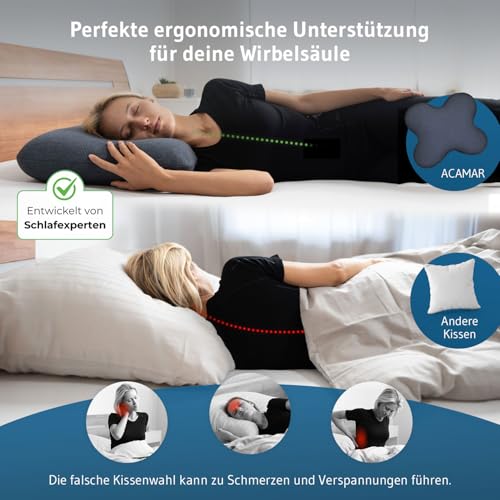 Third of Life Nackenkissen ACAMAR Quickdry, Ergonomisches Seitenschläfer-Kissen, Memory Foam Neck...