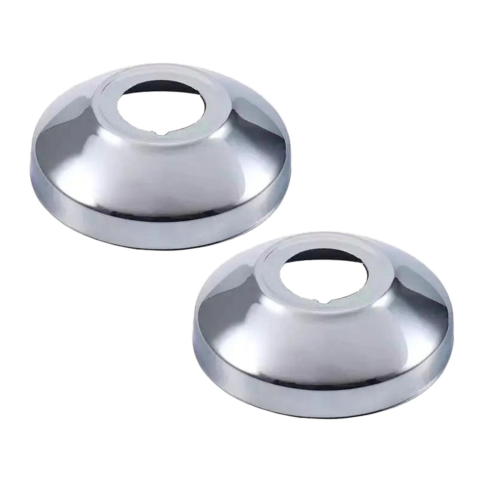 2 pezzi rosette in acciaio inox, piastre di copertura per rubinetti doccia, accessori decorativi per rubinetti, coperture flangia per lavelli e lavandini