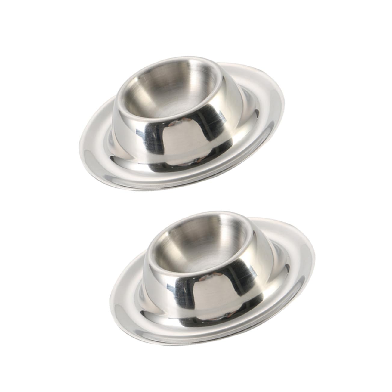 Ciieeo 2-pack Stainless Steel Egg Holder Stand Soft Boiled Egg Holder for Counter Modern Kitchen Tool for Breakfast