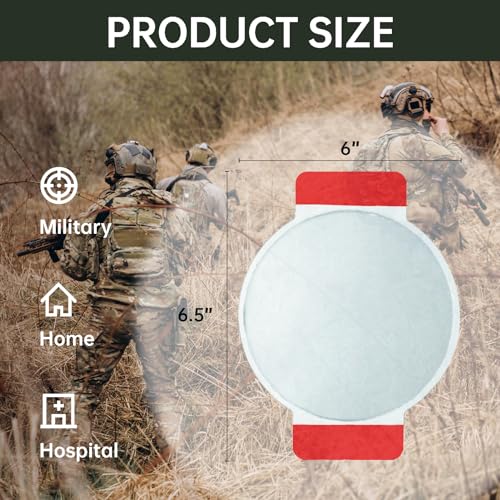 Image of Chest Seal Non-Vented,Emergency Trauma Dressing, for Open Chest Injury and Sucking Chest Wound,First Aid Kit IFAK Supplies (2 Count, Non-Vented)