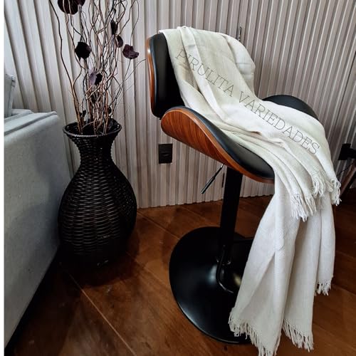 Manta Cru100% Algodão Para Sofá 2 e 3 lugares Colcha Para Cama Solteiro 2,40 x 1,80 Gigante Grande X