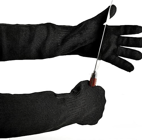 Anti-cut Gloves 6 Pair Cut-resistant Gloves, Safety Work Gloves With Extended Arms, Grade 5 Protective Gloves For Glass Cutting And Woodcarving