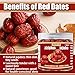 Jujube Dates, Red Dates,Jujubes No Sugar Added, Sweet 250g, Nutrient - Superfood, Suitable for Tea Blending, Traditional Asian Delicacies, and Delicious Desserts, Meticulously Handpicked