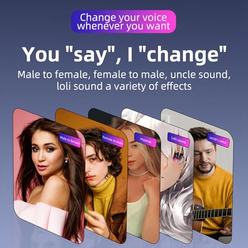 Eujgoov Microphone sans Fil, Carte Son, équipement de Podcast, Haut-parleur BT Portable avec Batterie 4000 MAh pour Enregistrement de Musique en Streaming en Direct, Noir et Blanc (W-2) – vue 2