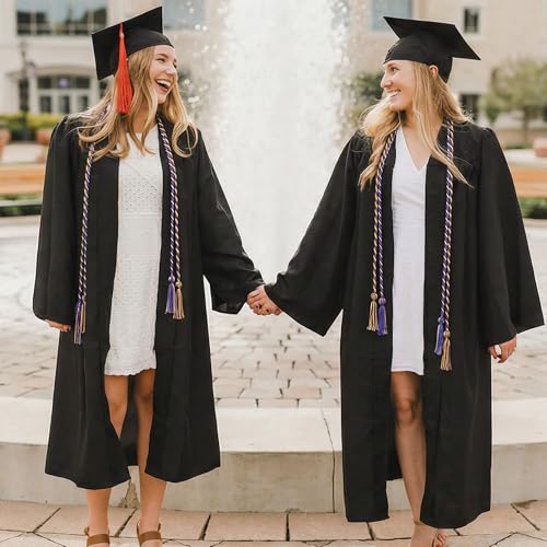 Image of GraduationMall Graduation Honor Cord 68 inch PurpleGold