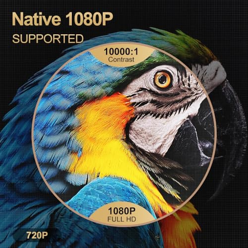 Image of TOPTRO Projector for Home 4K Support, Q10 Pro Max 12000Lumen Native Full HD Projector 2GB 16GB 5G WiFi 6 Bluetooth 5 YouTube PrimeVideo Netflix Builtin Portable Projector 300inch Home Cinema Projector