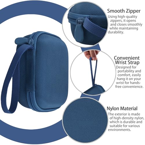 Image of for Bose New SoundLink Micro 2nd Gen Portable Bluetooth Speaker Hard Protective Case, Portable Travel Case with Carabiner (Twilight Blue) - co2CREA