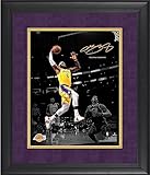 LeBron James Los Angeles Lakers Framed 11' x 14' Spotlight Photograph - Facsimile Signature - NBA Player Plaques and Collages