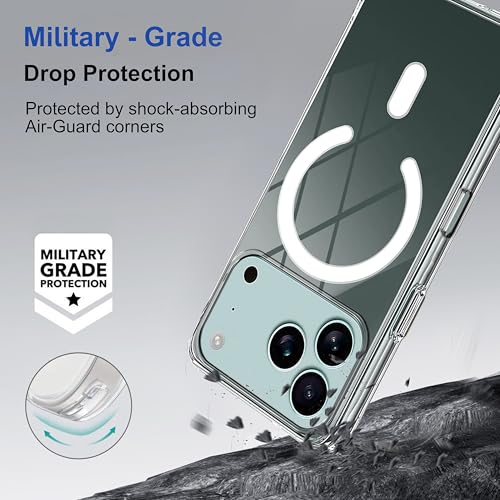 Image of Zapcase Back Case Cover for iPhone 17 Pro | Compatible for iPhone 17 Pro Back Cover | Compatible with Mag-Safe | Scratch-Resistant Back Cover | Clear