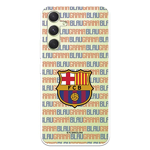 Coque Samsung A54 5G FC Barcelone en silicone souple transparent