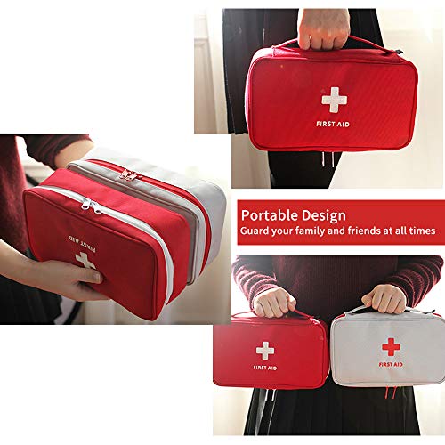 Warxin-Tragbare-Mini-Erste-Hilfe-Sets-2-stcke-Reiseapotheke-Multifunktions-Medizin-Verbandtasche-Aufbewahrungstasche-Notfall-Kit-fr-Outdoor-Sports-Home-Camping-Wandern-Nur-Leere-Medizin-Beutel