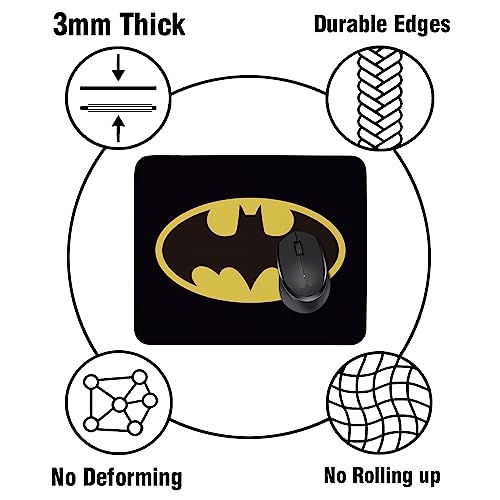 Batman Lover Gifts Mouse Pad for Men Women Rectangle Mouse Pads for Computers Laptop Movies TV Lover Gift Birthday Gifts for Son Daughter Friends (Batman) - Image 4