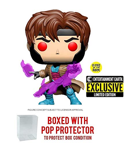 POP! Funko Marvel X-Men Classic Gambit Glow in The Dark Vinyl Figure - EE Exclusive