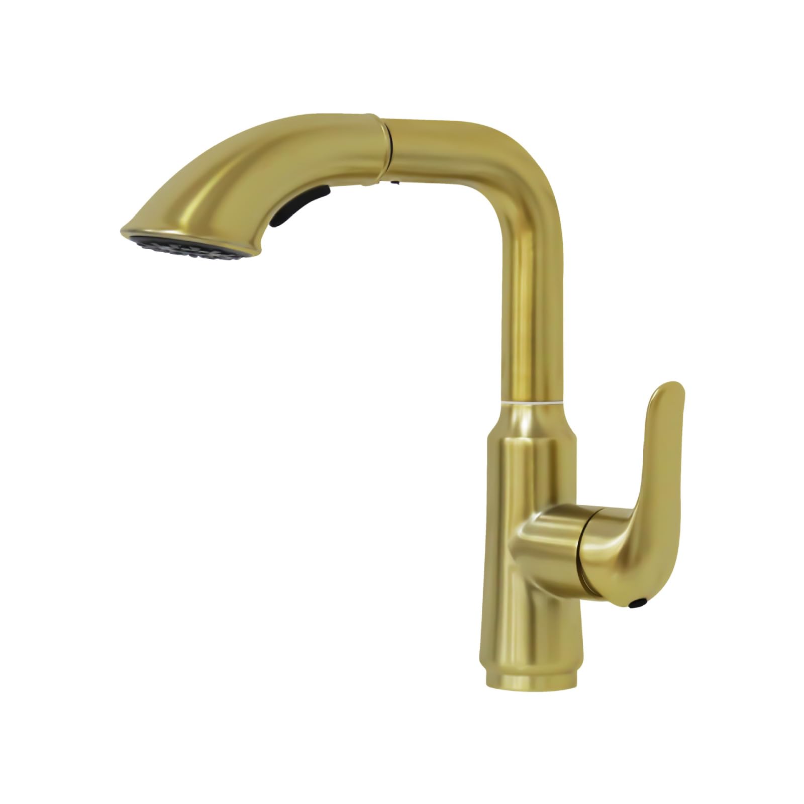 Fanjubei Golden 304 Stainless Steel Hot And Cold Pull-Out Basin Faucet, Gold