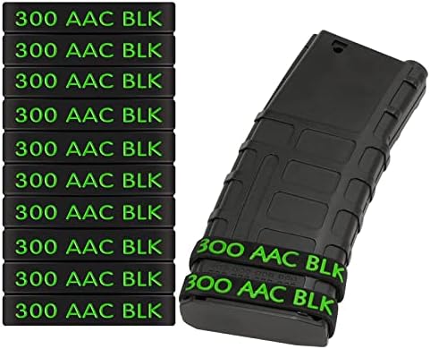 HOOSTEADY 300 Blackout Magazine Marking Bands 10 Pack