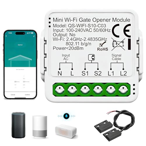WLAN Garagentoröffner, Smart WLAN Garagentoröffner, Garagentorantrieb Per...