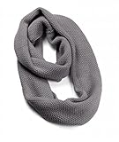 Sprigs Winter Infinity Scarf (Charcoal Gray)