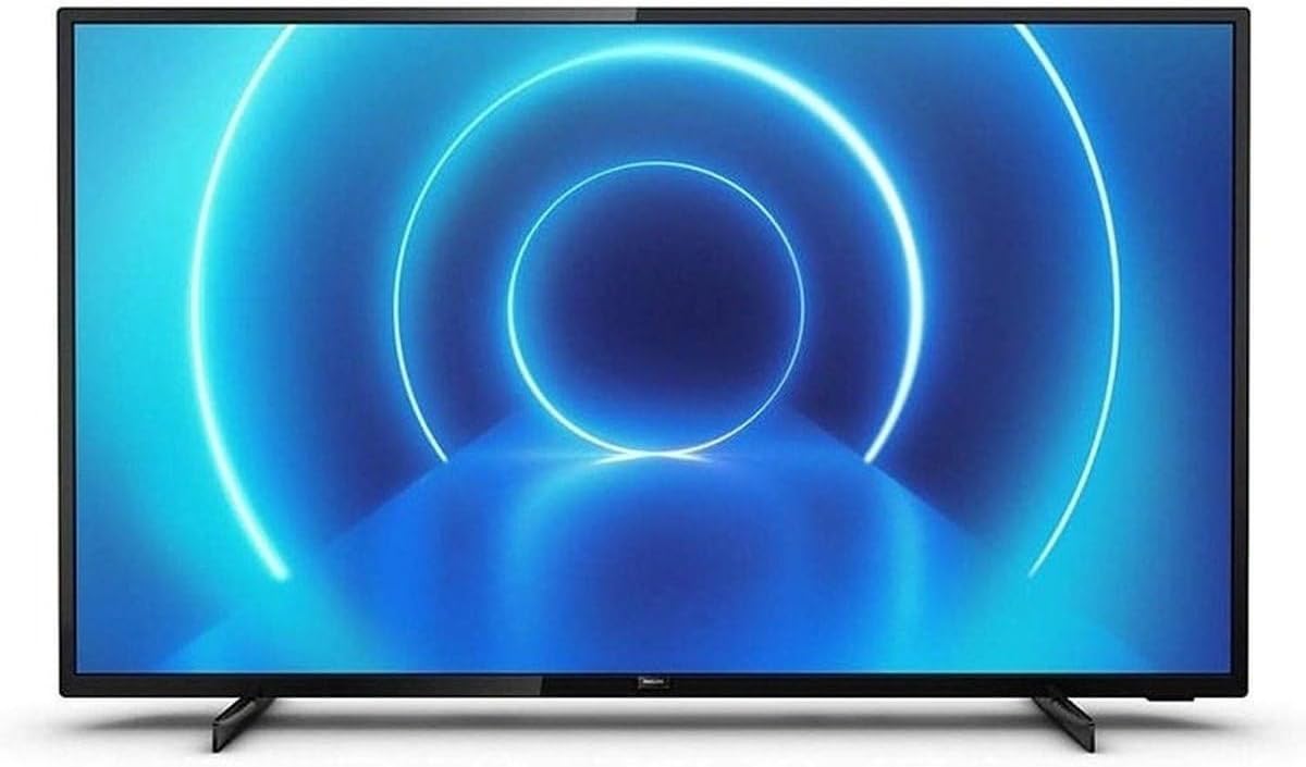 Philips 43PUS7505/12 43-Inch TV (4K UHD TV, P5 Perfect Picture Engine, HDR 10+ Supported, Smart TV, Dolby Vision, Dolby Atmos, Freeview Play, 3 x HDMI, 2 x USB) - Glossy Black (2020/2021 Model)