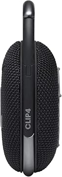 JBL Clip 4 Portable Bluetooth Speaker - IP67 Waterproof, Dustproof, 10 Hours Playtime, Integrated Carabiner, Ultra-Portable Design, Bold Style, Rich Pro Sound, Includes Pouch