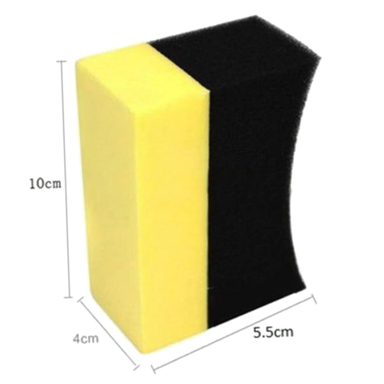 Unomor 2pcs Tire Waxing Sponge Pads for Car Wheel Cleaning Unique Design for Easy Polishing and Water Absorption for Rims Appliances and Furniture Care