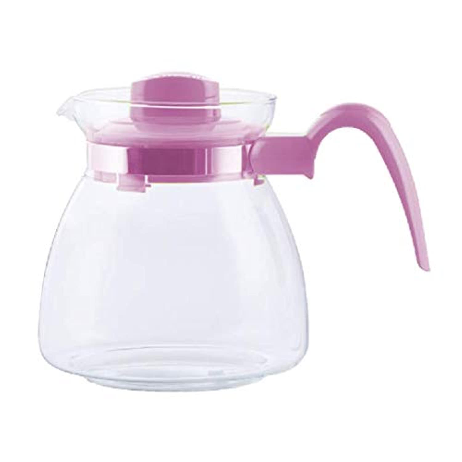 Termisil, Cone,Tea Pot 1.25L,Borosilicate (Heat-Resistant) Glass, Suitable To Use With Gas Cooker, Electrical Cooker. Assorted Hand Colors.