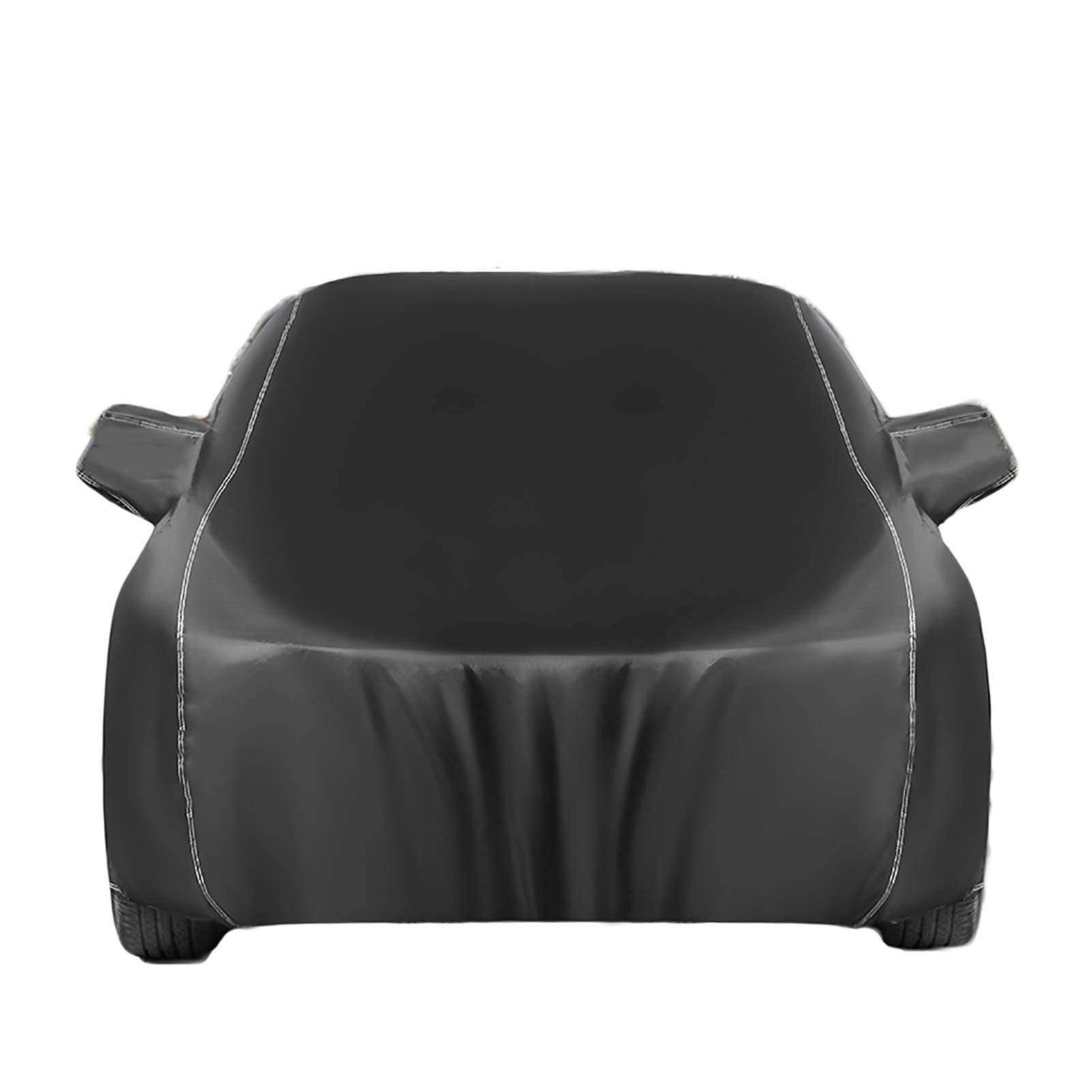 Car Cover Waterproof Compatible with Alfa Romeo Spider Stelvio Full Exterior Cover Oxford Cloth Sunproof Windproof Dustproof Scratch Resistant Car Tarpaulin (Color : Black, Size : Stelvio)