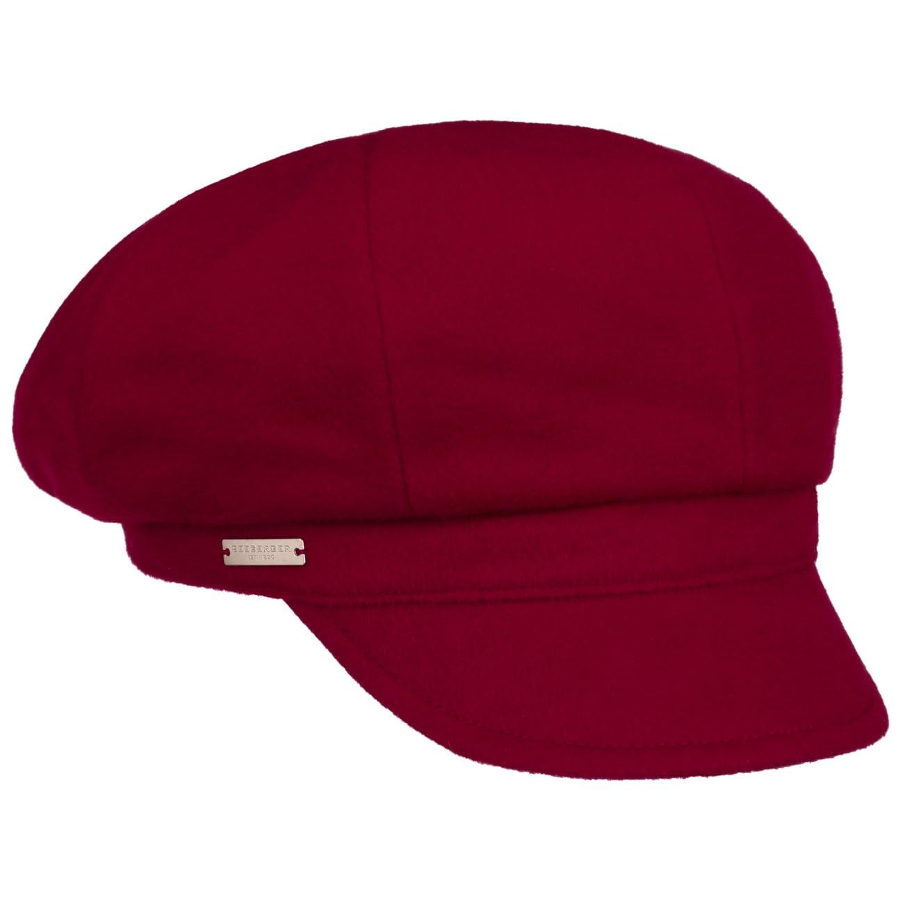 Seeberger Wolena czapka balonowa z daszkiem Newsboy Cap damska – z daszkiem, podszewką, daszkiem, na jesień, zimę, jesień i zimę