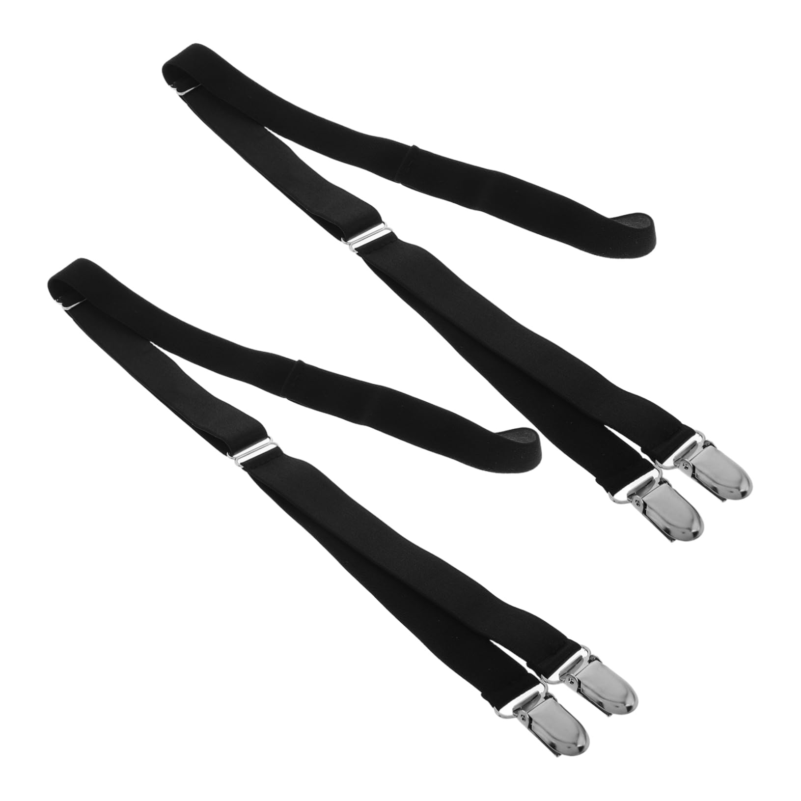 Tirantes para camisas Homoyoyo con pinzas antideslizantes pack de 2 pares elásticos para hombres 8
