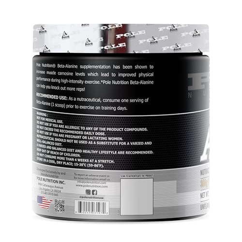 Image of Pole Nutrition Beta-Alanine Unflavored, 300 Gram, 75 Serving