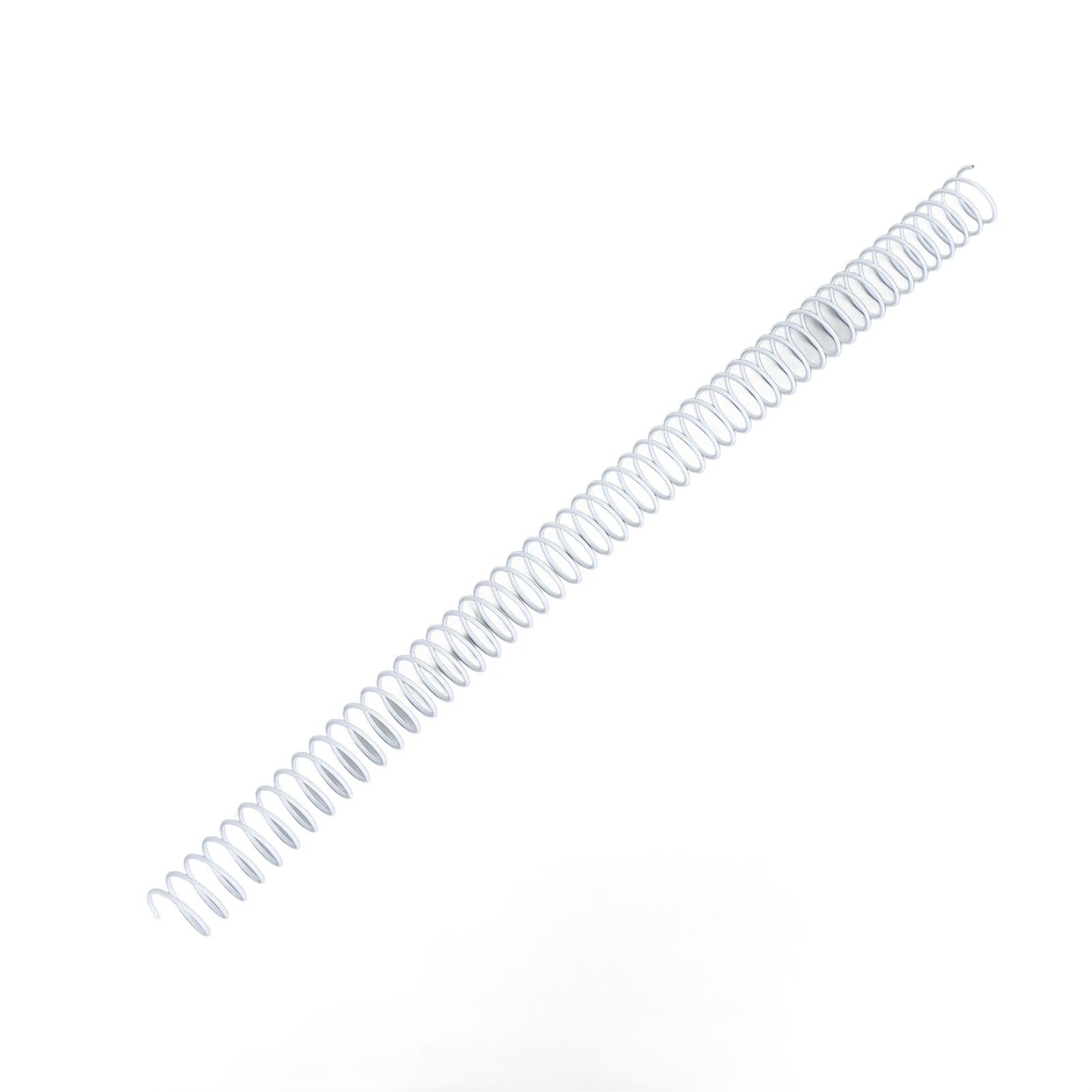 Ausla Spiralbinderücken, Metall-Einzeldraht-Bindespulen, 16 Mm, 48 Schlaufen, 4 1 Teilung, Fasst 140 Blatt für Schulberichte, Präsentationen, Dokumentenbindung (WHITE)