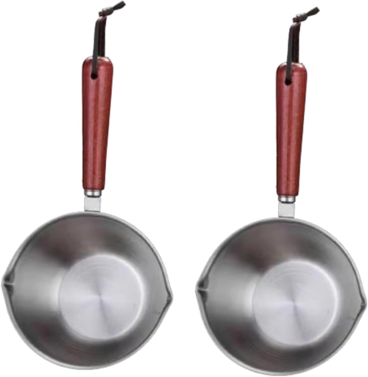 2PCS 200ml Stainless Steel Mini Butter Warmer, Mini Sauce Pan Stainless Steel Mini Butter Warmer Sauce Pan Chocolate Melting Pot for Melting Heating Cooking
