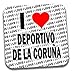 Produktbild I love Coruna Deportivo La Galizien Getränke Untersetzer  Geschenk  Geburtstag  Weihnachten  Strumpffüller