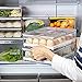 Pojemnik na lodówkę i szafkę można układać w stos organizer na lodówkę, pudełko do przechowywania żywności przezroczyste pudełko do przechowywania szafek kuchennych i półek