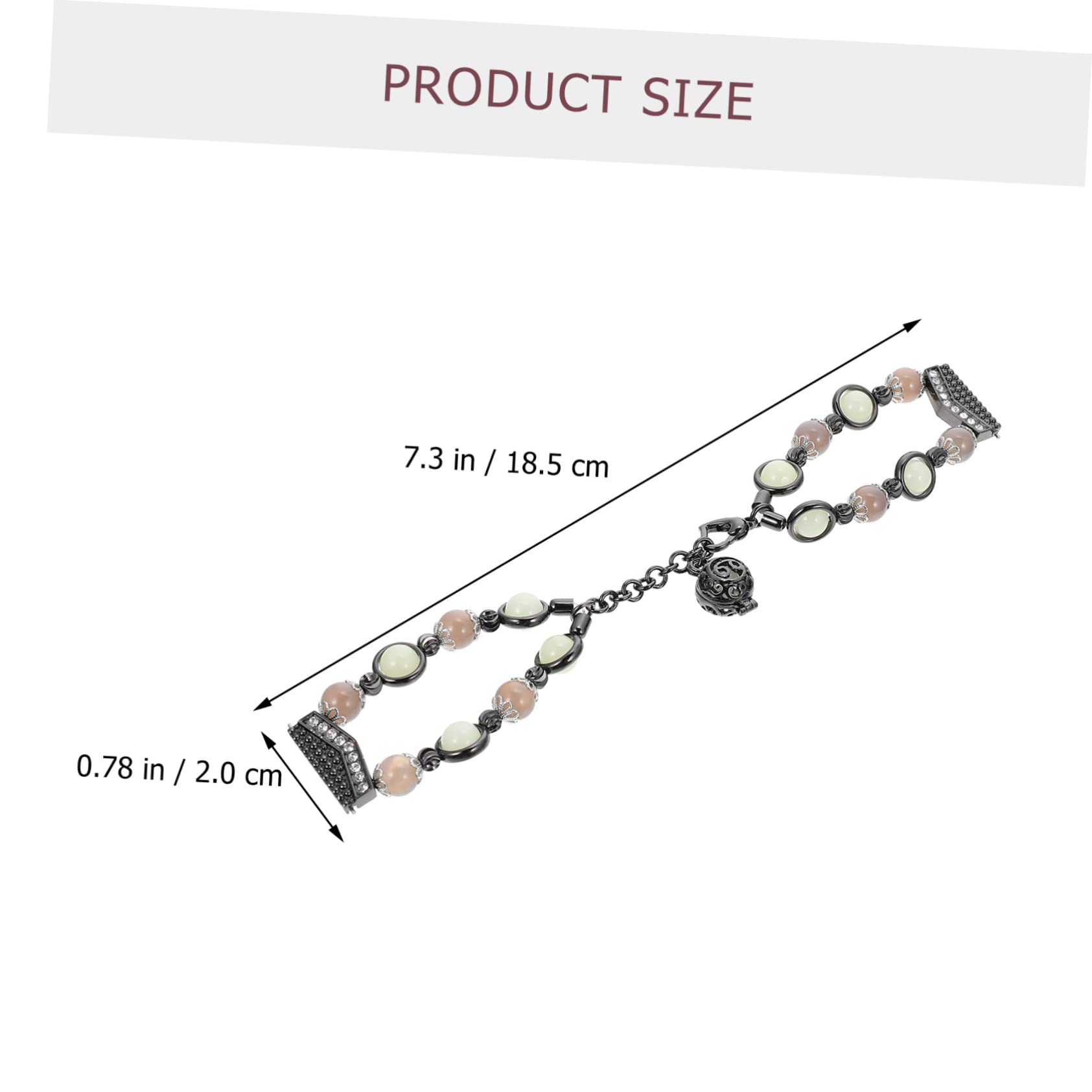 OSALADI 2piezas Correa De Reloj Decorativa Para Watch y Active Diseño De Perlas Luminosas Liberación Rápida Elegante y Cómoda Para Ocasiones Formales y Casuales