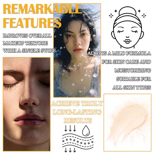 JunKuJK Mineral Sunscreen Setting Powder Makeup,SPF 50+ PA++++,Lightweight Breathable Translucent Brush Powder for All Skin,Matte Long Lasting Oil Control Concealer 3Pcs
