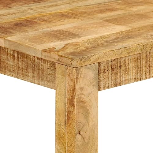 Mesa de bar de madera de mango 112x55 cm para comedor 7