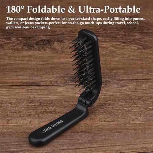 Peine portátil plegable desenredante - Pack de 2 miniatura 7
